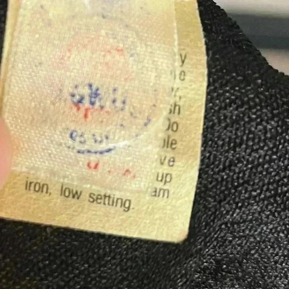 Vintage 70s Clovis Ruffin Black Sleeveless Midi Dress Ruffinwear - Picture 8 of 9